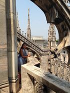 View from the roof of the Cathedral of Milan