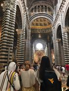 students standing in the Cathedral of Siena